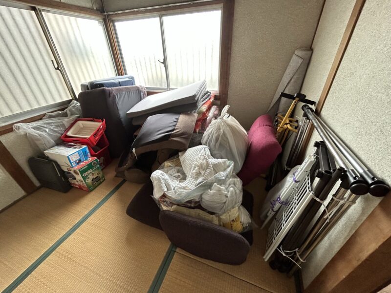 和歌山市で長年住まなくなった実家のお片付け 作業前