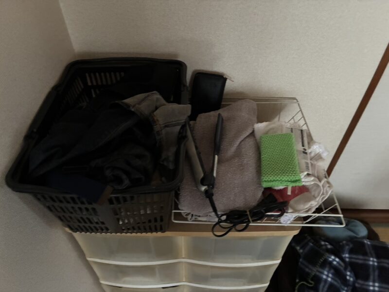和歌山市で不用品回収(生活雑貨・プラケース・小型家電)致しました